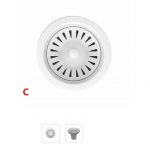 concrete kitchen sinks Basket Strainer Waste