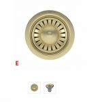 concrete kitchen sinks Basket Strainer Waste